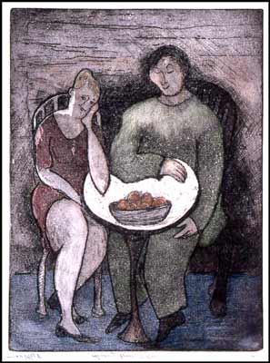 Couple with Oranges